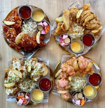 Nhiều loại gà rán