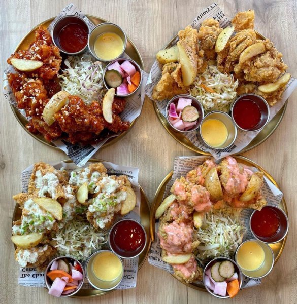 Nhiều loại gà rán