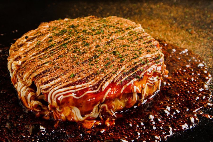 Okonomiyaki không thêm chất điều vị hóa học