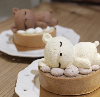 Món tráng miệng siêu nổi tiếng 「Gấu ngủ gật」