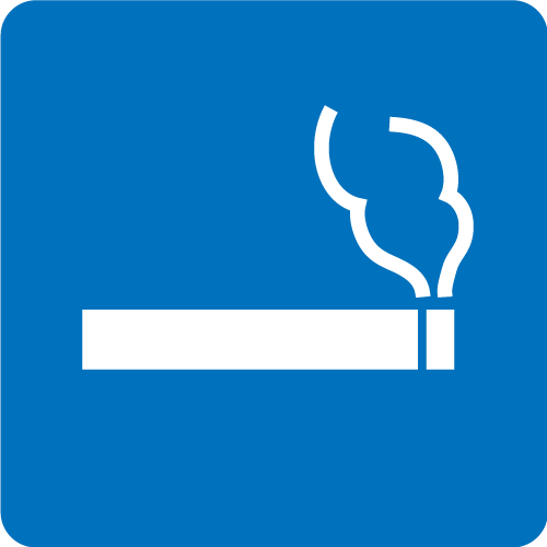 Được phép hút thuốc ngoài trời