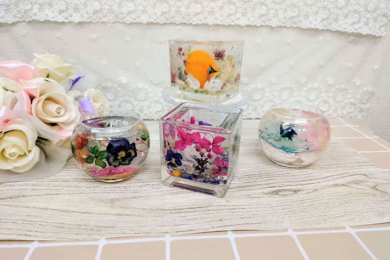 花を使ったクラフトのイメージ