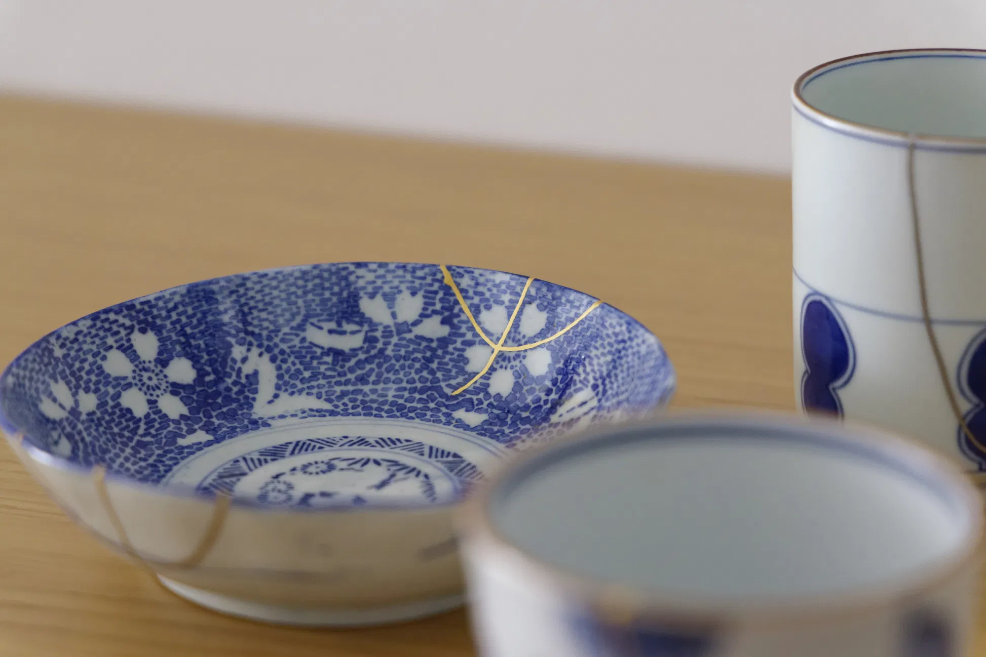 陶器や器のある工芸の風景